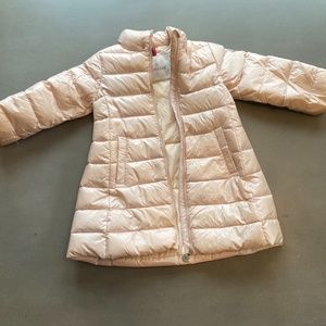 Moncler - Dusty Pink - 2T down filled mid length Down Jacket - minus the hood